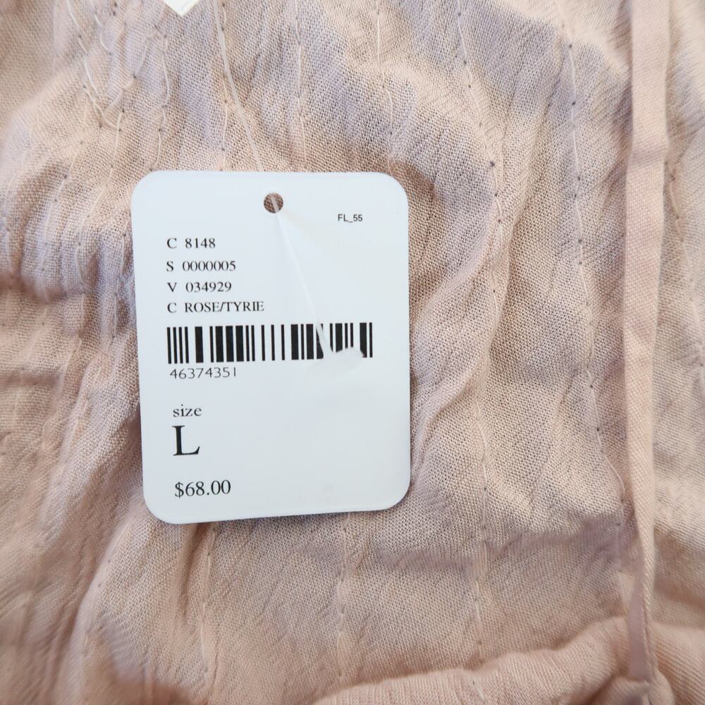 Free People Free Fly Light Pink Beaded Cami Tank Top Large NWT - Picture 6 of 8